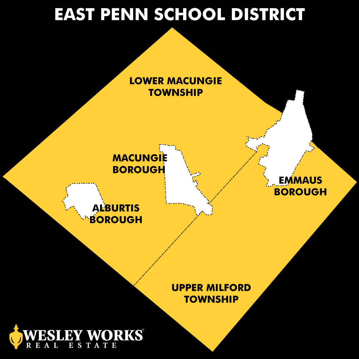 Map of East Penn School District